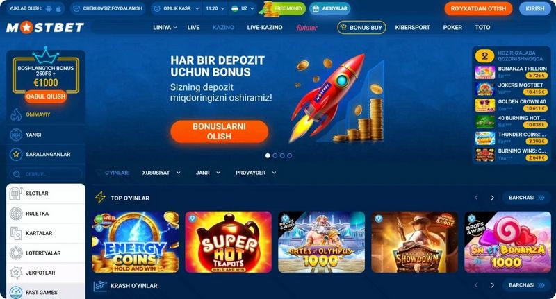Mostbet Qumar Müəssisələri Oyunları və Təchizatçıları